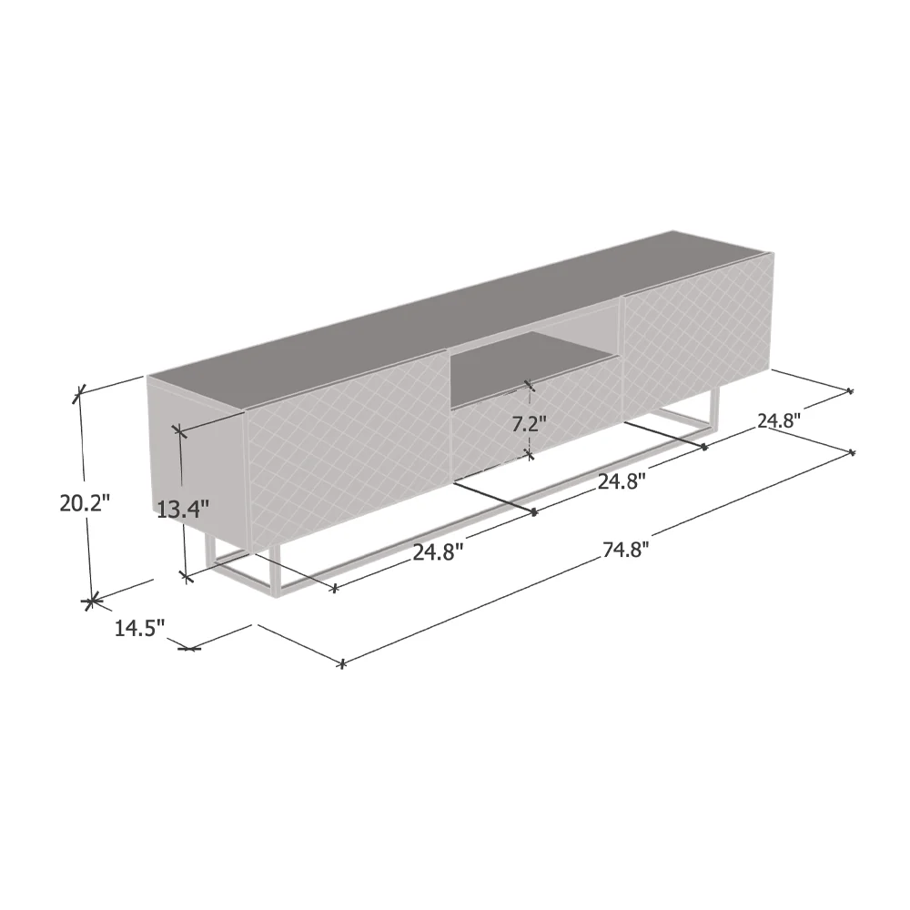 Lattice 01 TV Stand - Image 7