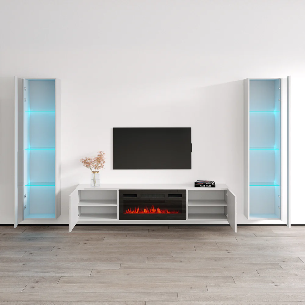 Luxe BL-EF Floating Fireplace Entertainment Center - Image 19