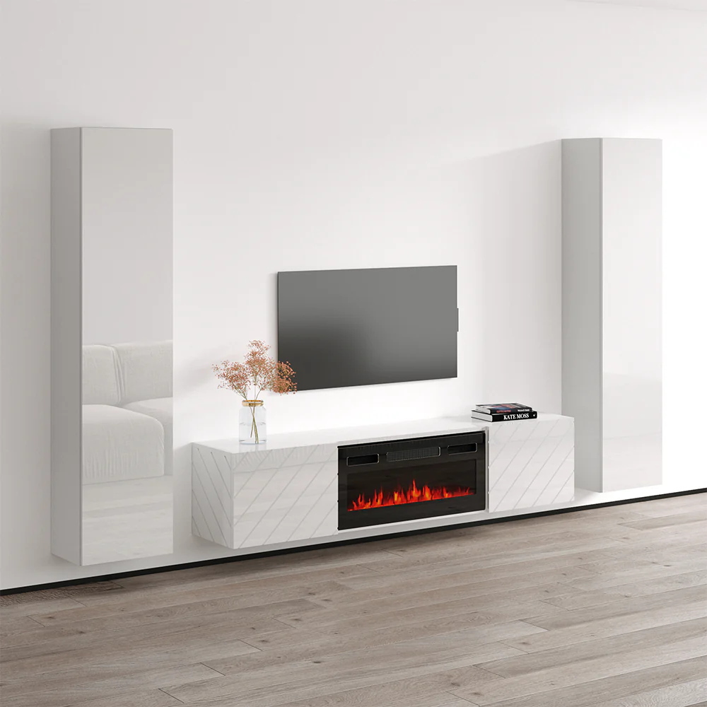 Luxe BL-EF Floating Fireplace Entertainment Center - Image 7