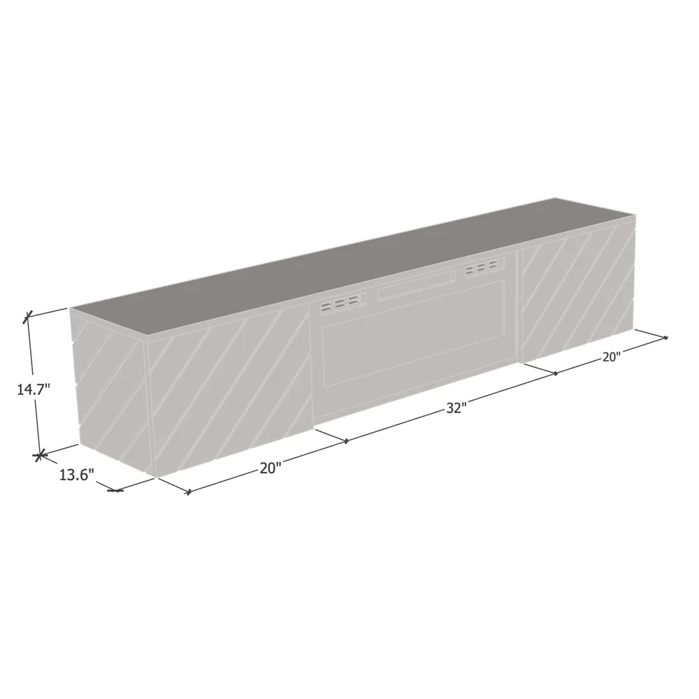 Luxe BL-EF Floating Fireplace TV Stand - Image 12