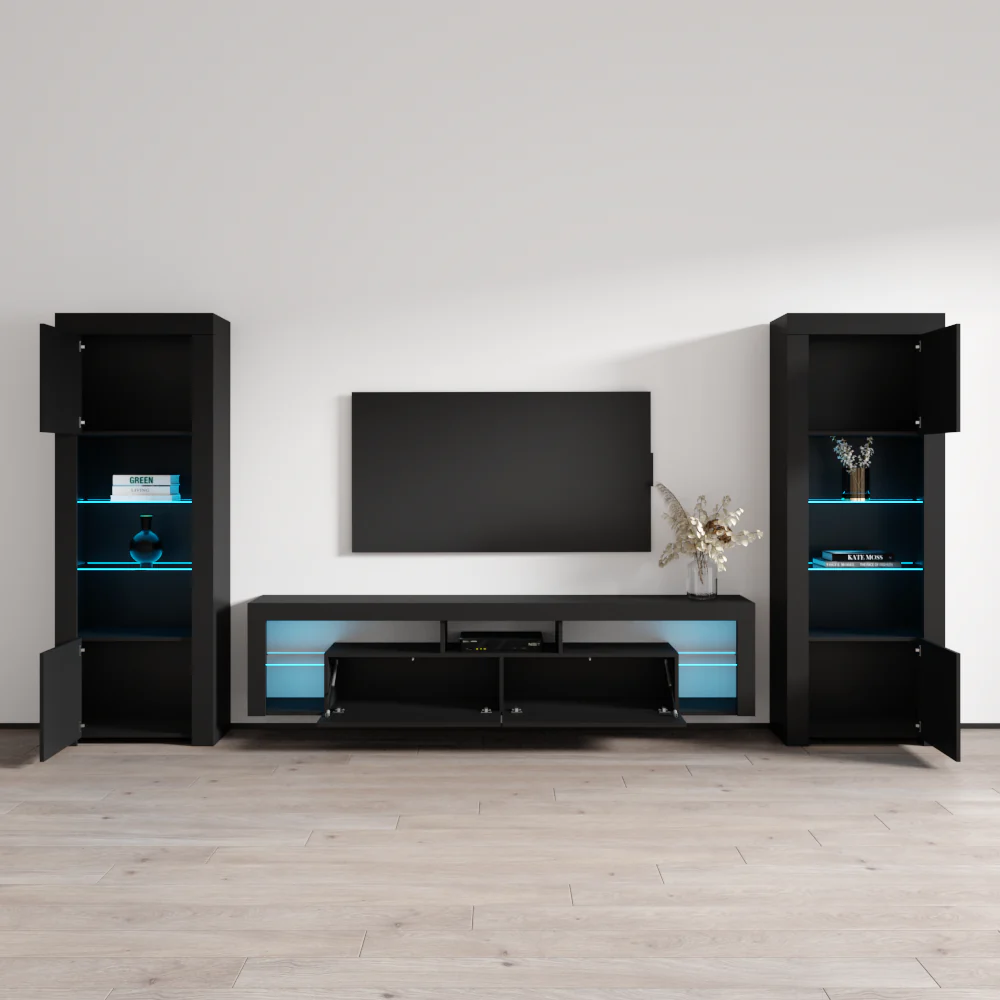 Milano 200 Floating BK-BK Entertainment Center - Image 4