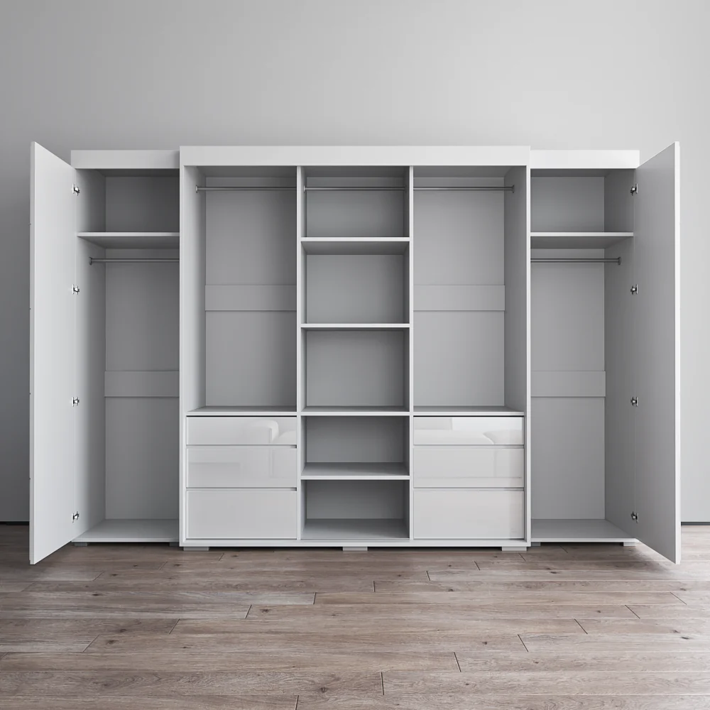 Monaco 3D-EXEX Wardrobe with 1 Mirror - Image 21