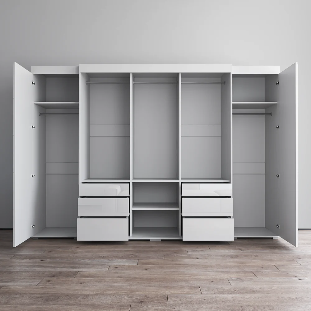 Monaco 3D-EXEX Wardrobe with 1 Mirror - Image 23
