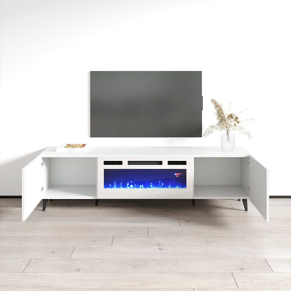 Pafos WH-EF Fireplace TV Stand - Image 4