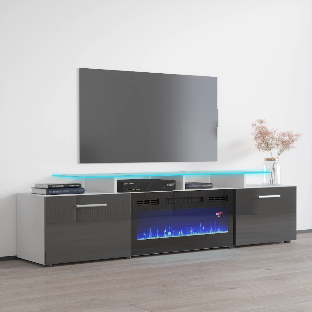 Rova BL-EF Fireplace TV Stand - Image 21