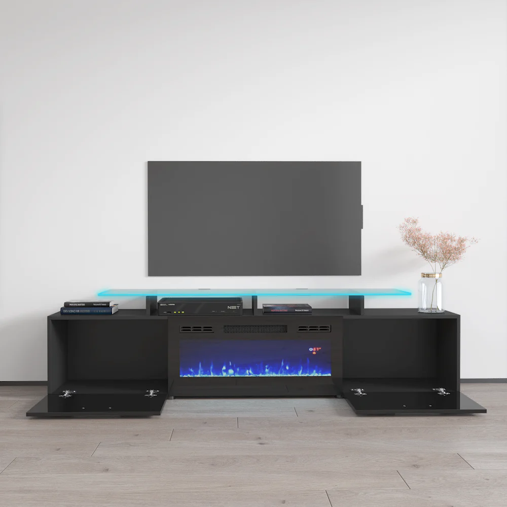 Rova BL-EF Fireplace TV Stand - Image 6