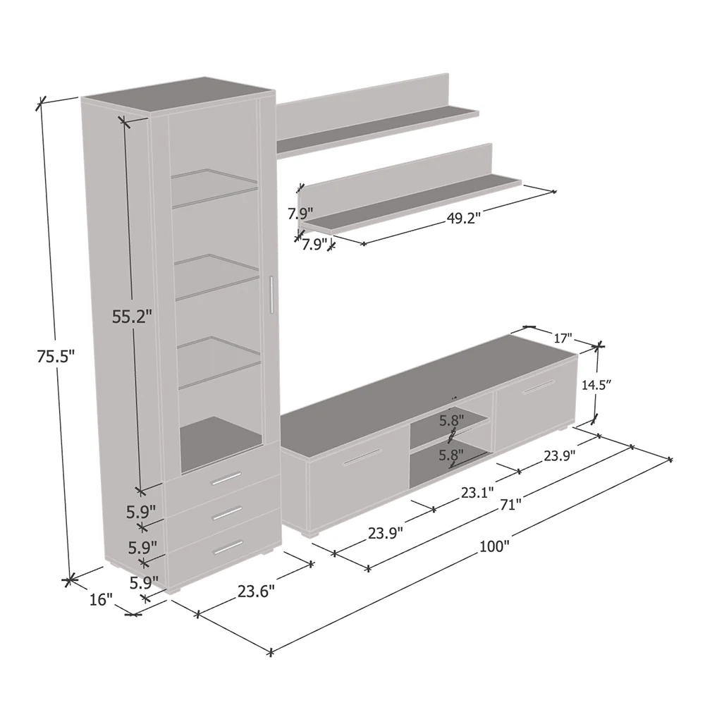Soho 1 Entertainment Center - Image 5