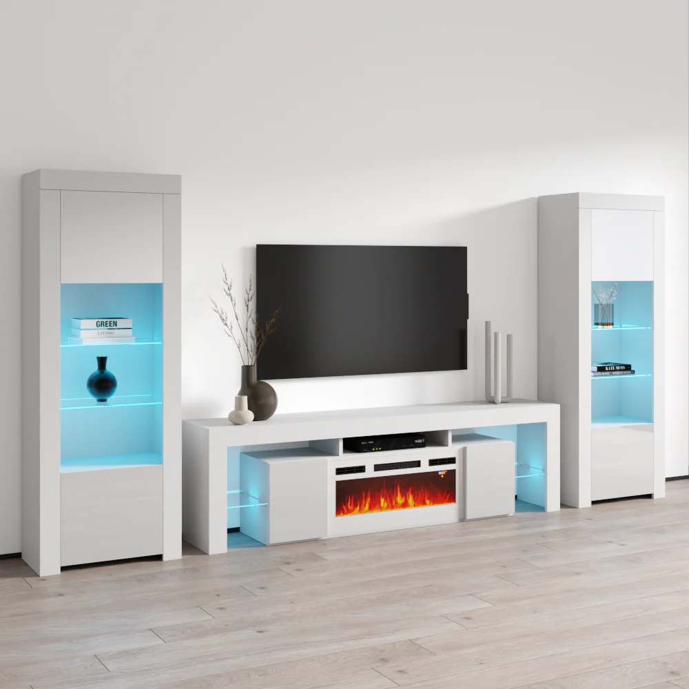 Soleo WH-EF BK-BK Entertainment Center - Image 2