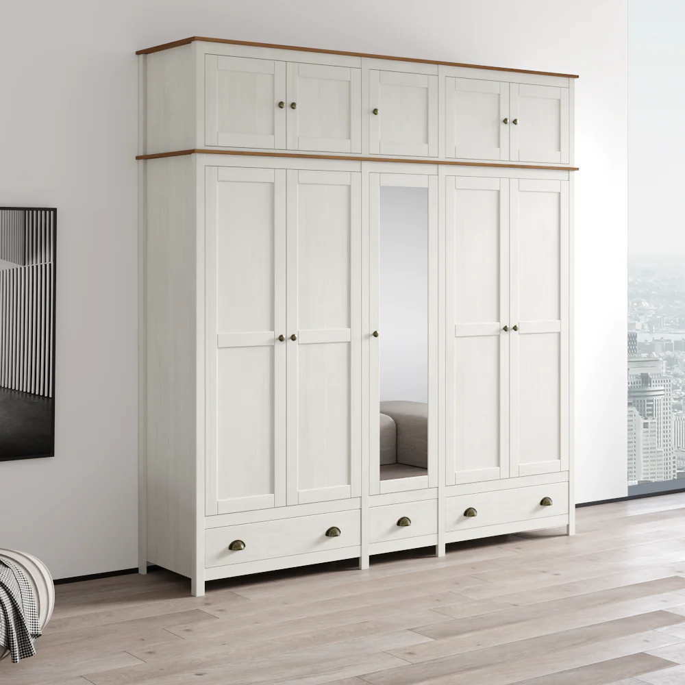 Topazio 10D3S Solid Wood Wardrobe - Image 14