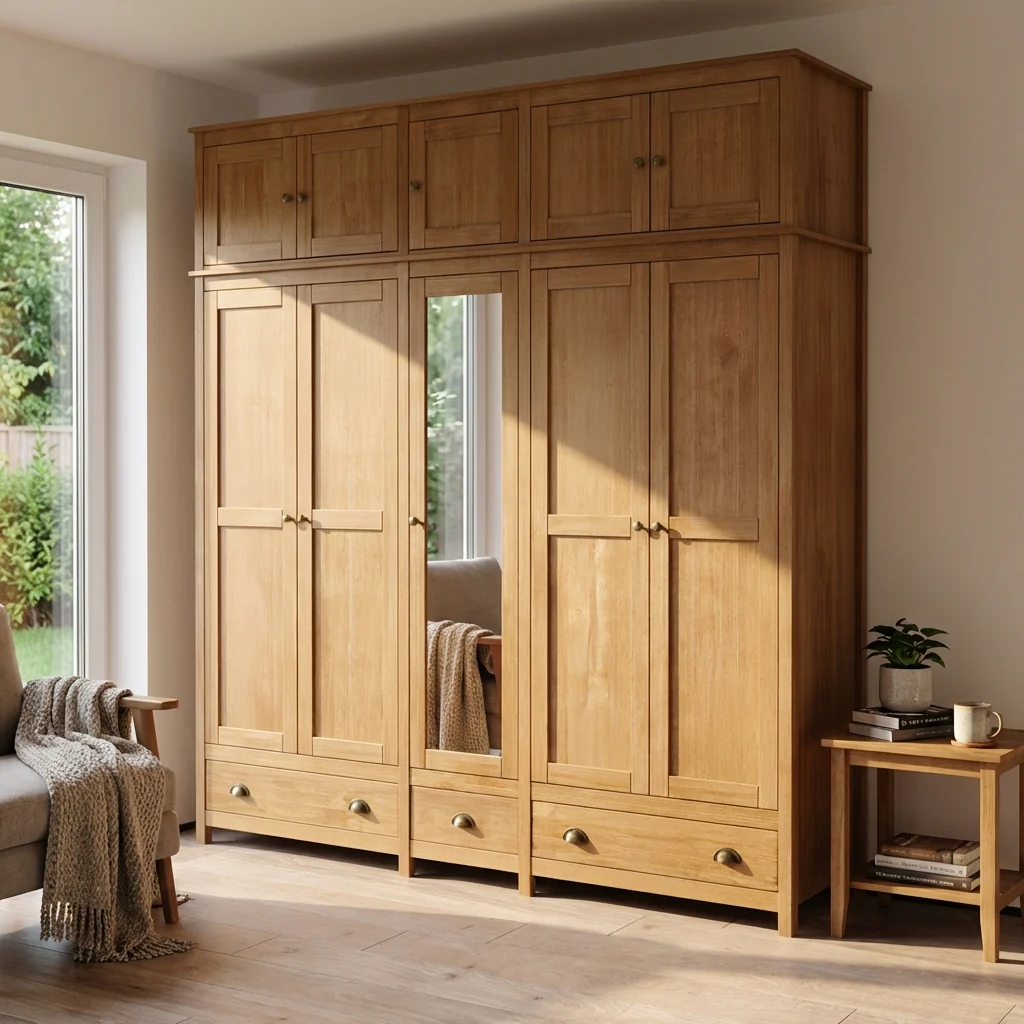 Topazio 10D3S Solid Wood Wardrobe - Image 7