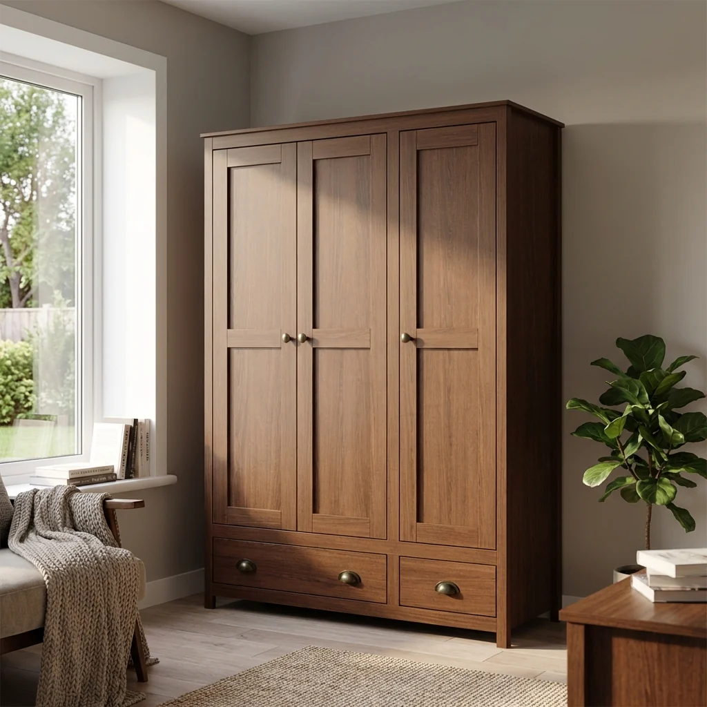 Topazio 3D2S Solid Wood Wardrobe - Image 24