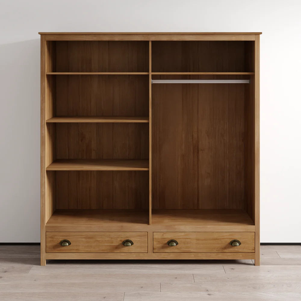 Topazio 4D2S Solid Wood Wardrobe - Image 8