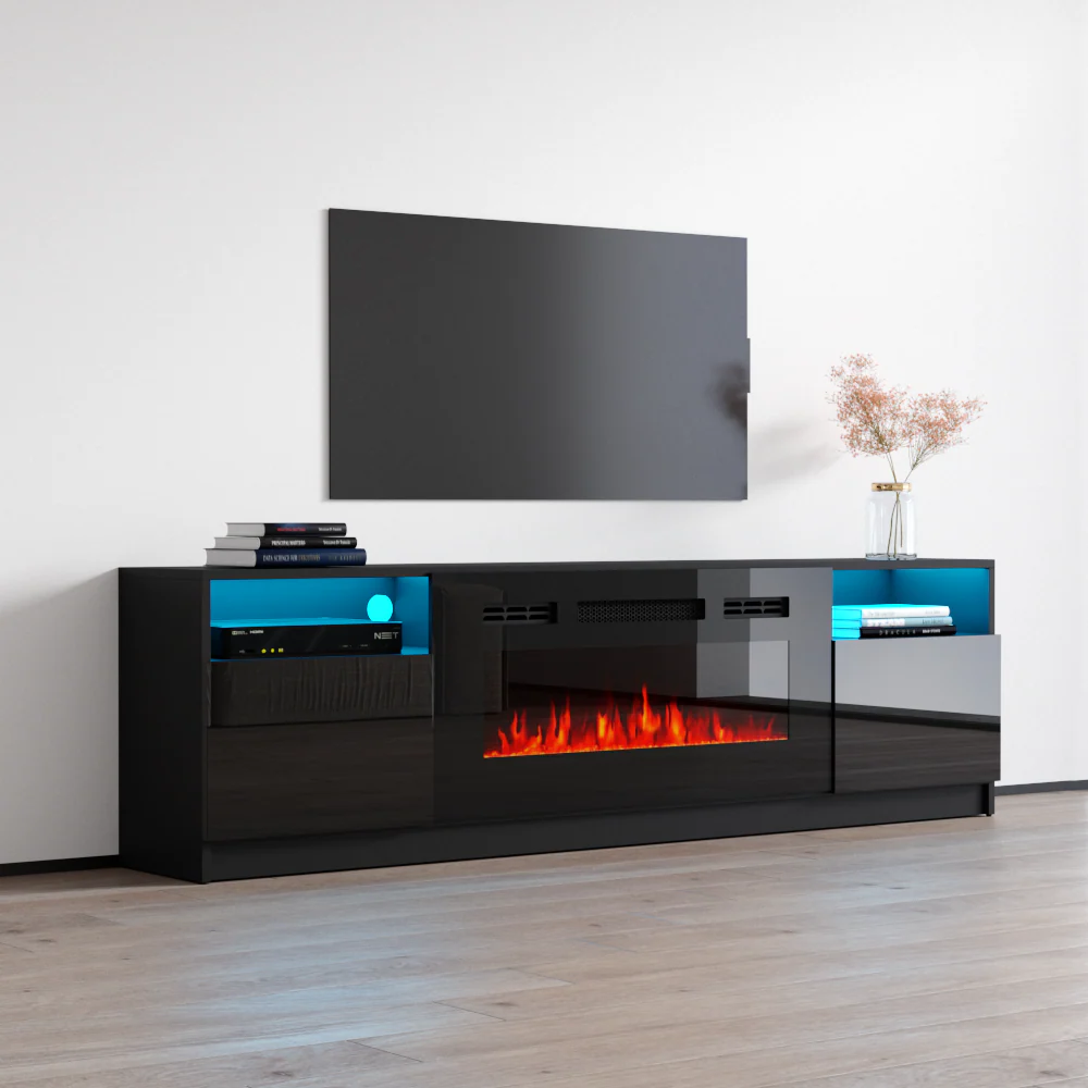 York 02 Fireplace TV Stand - Image 3