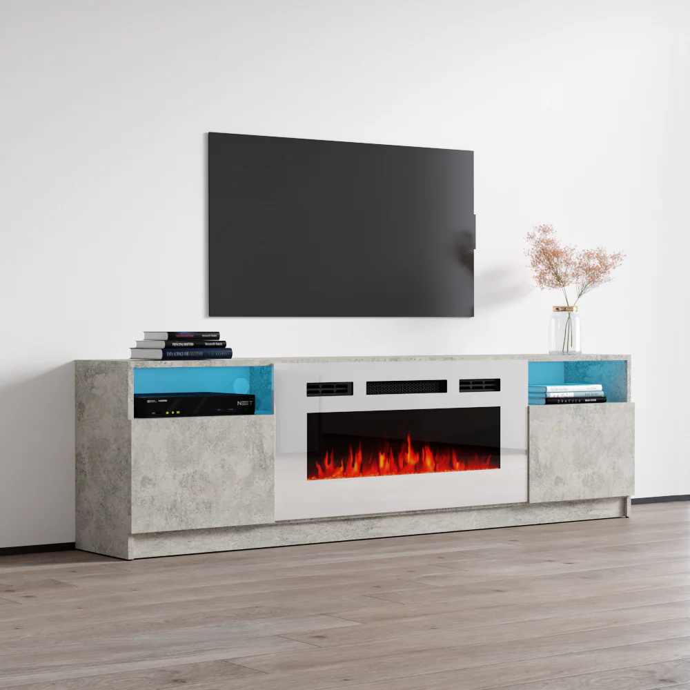 York WH02 Fireplace TV Stand - Image 28